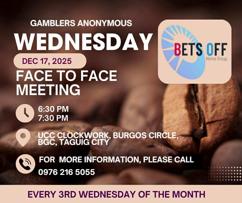 gamblers anonymous bets off meeting